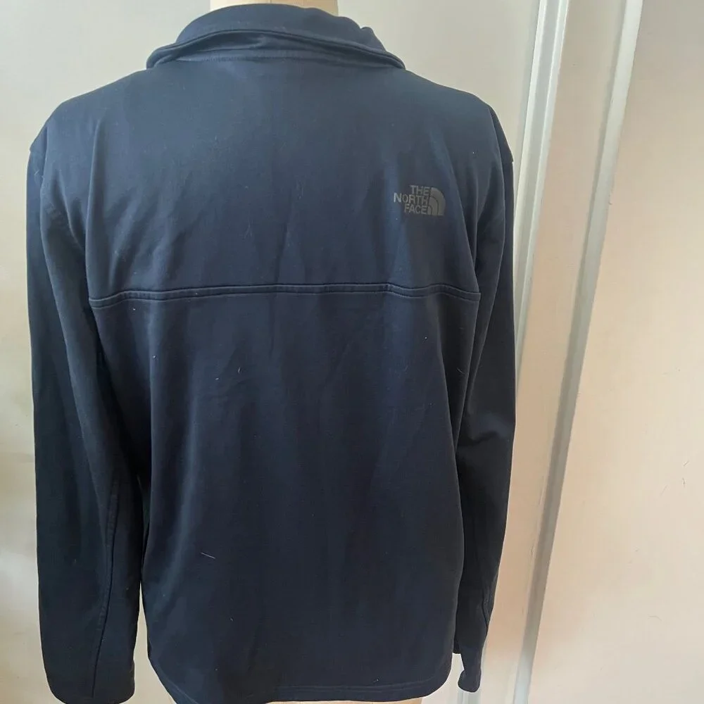 THE‎ NORTH FACE Men's Navy Blue 1/4 Zip Fleece Pullover Size Medium